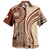 Samoa Hawaiian Shirt Seal Samoan Siapo Brown Design