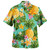 Safari Style Aloha Hawaiian Shirt Tropical Pineapple Summer