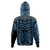 Hawaii Hoodie Custom Kanaka Maoli Hawaiian Blue Tribal Pattern