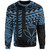 Hawaii Sweatshirt Custom Kanaka Maoli Hawaiian Blue Tribal Pattern
