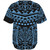 Hawaii Baseball Shirt Custom Kanaka Maoli Hawaiian Blue Tribal Pattern