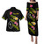 Chuuk State Combo Puletasi And Shirt  Plumeria Tribal
