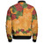 Polynesian Bomber Jacket Tropical Flowers Polynesian Tribal Motif Polynesian Bomber Jacket Tropical Flowers Polynesian Tribal Motif