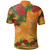 Polynesian Polo Shirt Tropical Flowers Polynesian Tribal Motif