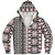 Fiji Sherpa Hoodie Bula Fiji Masi Motif Brown Color Design