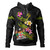 Fiji Hoodie Custom Plumeria Tribal