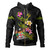 Fiji Hoodie Custom Plumeria Tribal