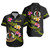 Vanuatu Short Sleeve Shirt Custom Plumeria Tribal