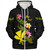 Hawaii Sherpa Hoodie Custom Plumeria Tribal