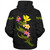 Hawaii Sherpa Hoodie Custom Plumeria Tribal
