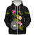 American Samoa Sherpa Hoodie Custom Plumeria Tribal