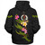Vanuatu Sherpa Hoodie Custom Plumeria Tribal