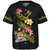 Fiji Baseball Shirt Custom Plumeria Tribal