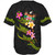 Fiji Baseball Shirt Custom Plumeria Tribal
