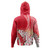 Polynesian Hoodie Polynesian Pattern Style White Flowers
