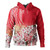 Polynesian Hoodie Polynesian Pattern Style White Flowers