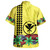 Hawaii Hawaiian Shirt Kanaka Maoli Map Seal Tropical Flowers Yellow Color