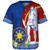 Philippines Filipinos Baseball Shirt Lapu Lapu King Jasmine Flowers Curve Design