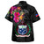 Samoa Hawaiian Shirt Custom Samoa Coat Of Arms With Tropical Flowers Special