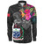 Samoa Long Sleeve Shirt Custom Samoa Coat Of Arms With Tropical Flowers Special