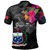 Samoa Polo Shirt Custom Samoa Coat Of Arms With Tropical Flowers Special