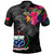 Samoa Polo Shirt Custom Samoa Coat Of Arms With Tropical Flowers Special