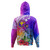 Hawaii Hoodie Turtle Polynesian Tribal Tropical Flowers