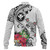 Hawaii Baseball Jacket Turtle Polynesian Tribal Tropical Flowers