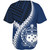 Samoa Baseball Shirt Samoa Coat Of Arms With Polynesian Tattoo Style