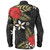 Polynesian Long Sleeve Shirt Hibiscus Plumeria Flowers Polynesian Tribal Motif Patterns
