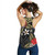 Polynesian Women Tank Hibiscus Plumeria Flowers Polynesian Tribal Motif Patterns