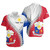 Philippines Filipinos Short Sleeve Shirt Custom Filipino Coat Of Arms With Tribal Patterns Flag Style