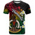Vanuatu T-Shirt Custom Plumeria Flowers Tribal Motif Flag Color Design