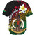 Vanuatu Baseball Shirt Custom Plumeria Flowers Tribal Motif Flag Color Design Vanuatu Baseball Shirt Custom Plumeria Flowers Tribal Motif Flag Color Design