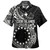 Cook Islands Hawaiian Shirt Plumeria Flowers Tribal Motif Design