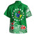 Cook Islands Hawaiian Shirt Plumeria Flowers Tribal Motif Design