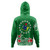 Cook Islands Hoodie Plumeria Flowers Tribal Motif Design