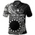 Cook Islands Polo Shirt Plumeria Flowers Tribal Motif Design