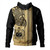 Samoa Hoodie Polynesia Tribal Tattoo Gold