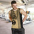 Guam Tank Top Polynesia Tribal Tattoo Gold