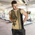 Fiji Tank Top Polynesia Tribal Tattoo Gold