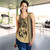 Tonga Women Tank Polynesia Tribal Tattoo Gold