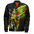 Hawaii Bomber Jacket Tribal Kanaka Maoli King Kamehameha Crack Style