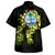 Guam Combo Puletasi And Shirt Tribal Leaf Ti Leaf Lei