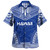 Hawaii Custom Personalised Hawaiian Shirt Chief Tattoo Patterns Style Blue White1