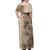 Polynesian Woman Off Shoulder Long Dress Polynesian Pattern Hibiscus Nude4