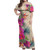Polynesian Woman Off Shoulder Long Dress Polynesian Pattern Hibiscus Nude1