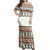 Fiji Woman Off Shoulder Long Dress Masi Tapa Clothes