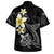 Polynesian Combo Short Sleeve Dress And Shirt Honu Plumeria Tribal Tattoo5