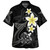 Polynesian Combo Short Sleeve Dress And Shirt Honu Plumeria Tribal Tattoo4